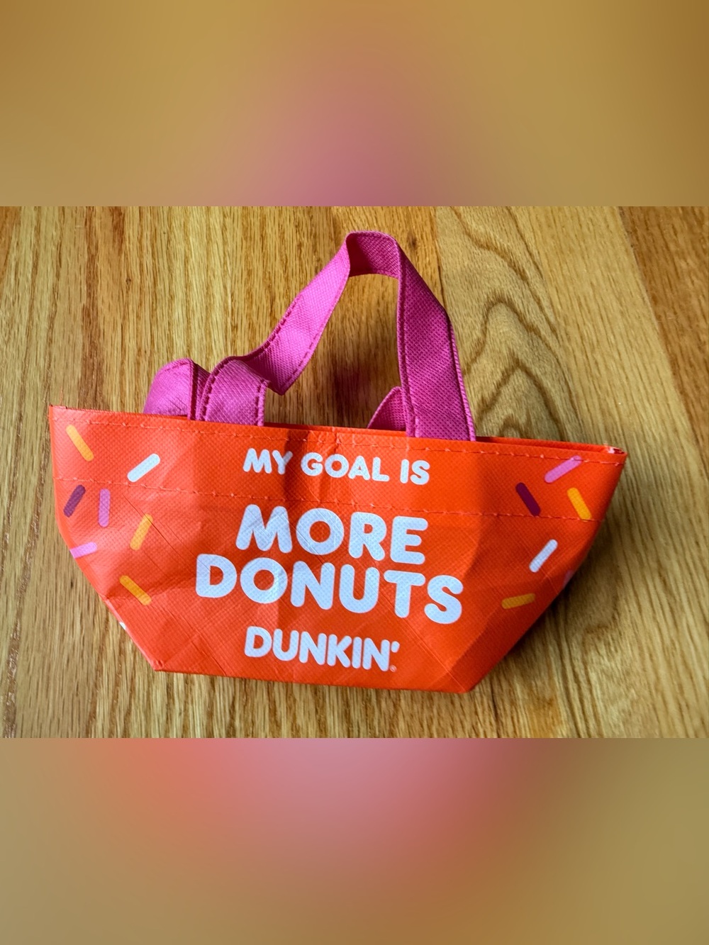NEW Dunkin’ - Limited Edition Mini Tote Bag - “My Goal is More Donuts”
